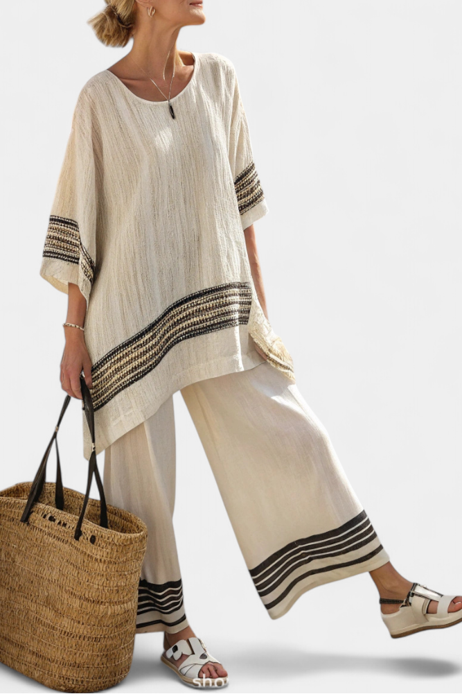 Noémia - Completo Elegante Lino Bamboo