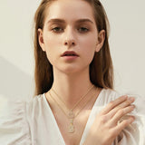 Collana iniziale in moissanite