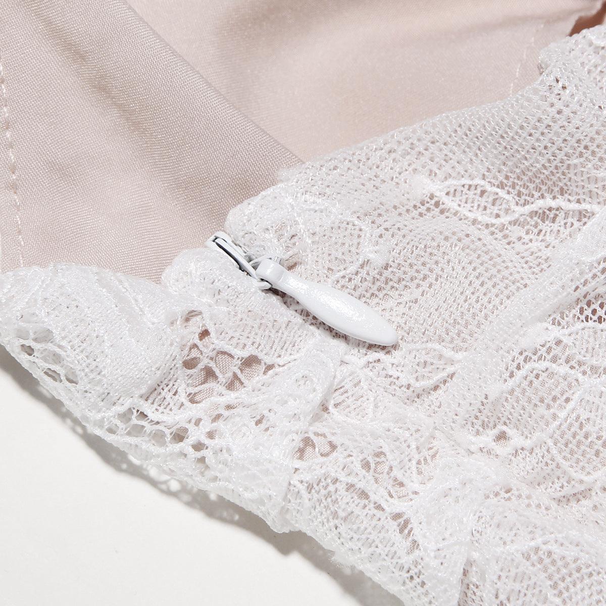 Celeste | Abito Maxi in Pizzo