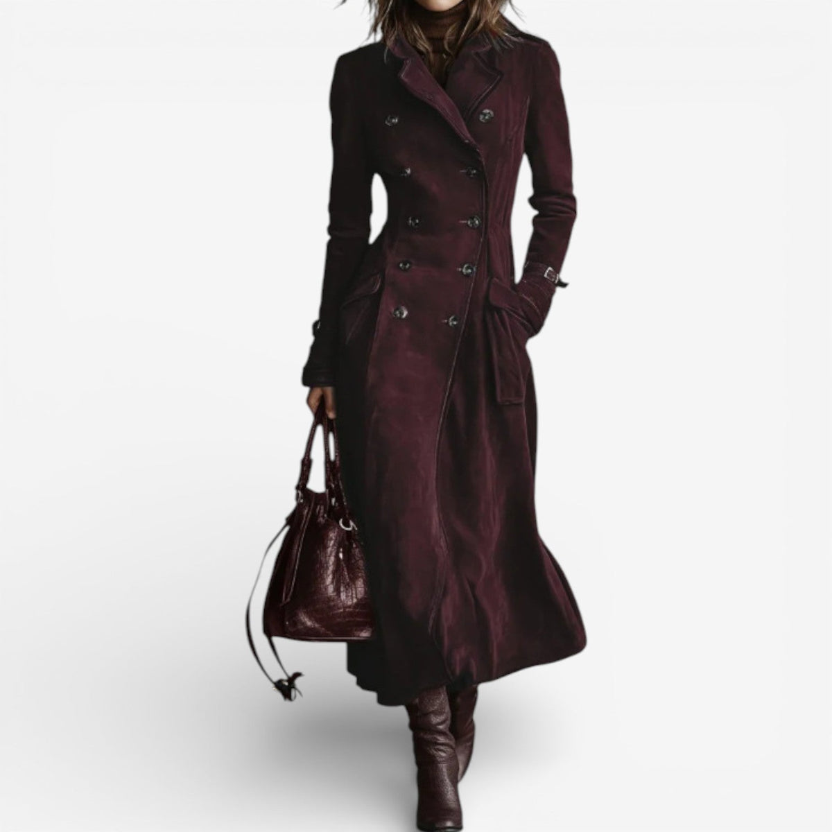 Michela - Cappotto Lungo dall'Eleganza Senza Tempo