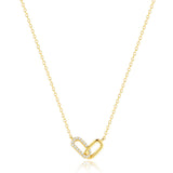 Karine – Collana delicata in argento con piccolo pendente circolare