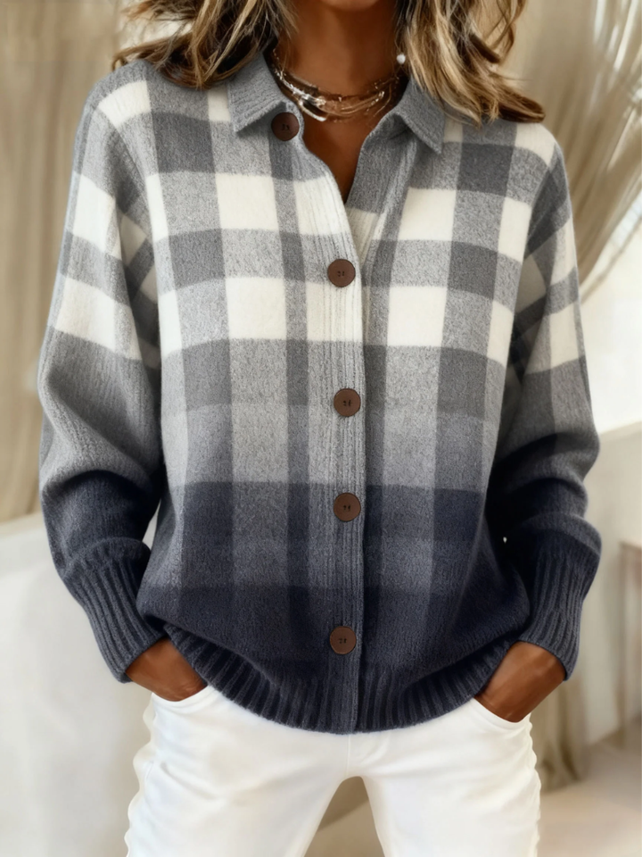 Bruna | Cardigan a Quadri