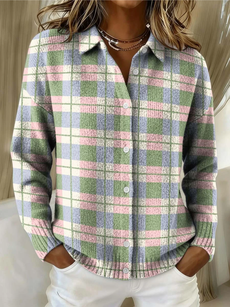 Cardigan a Quadri