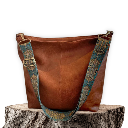 Borsa a tracolla in pelle vintage