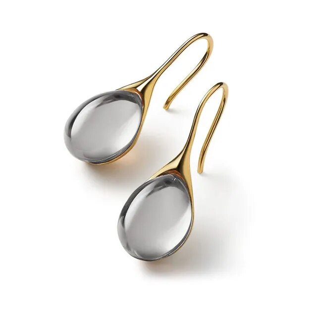 Orecchini in Cristallo d'Oro e Argento