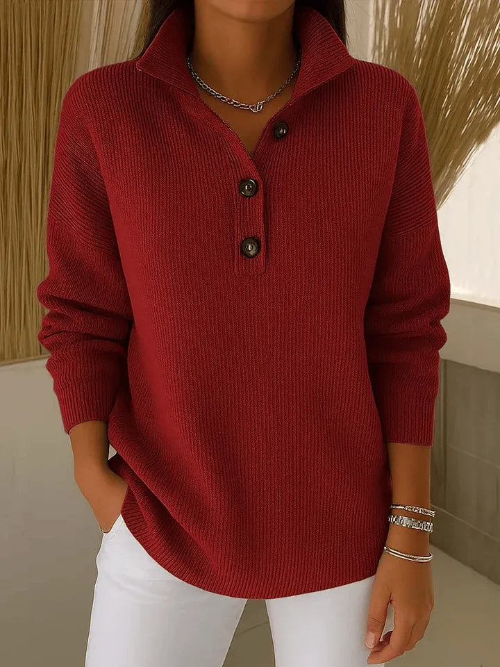 Maglione Polo con Scollo a V