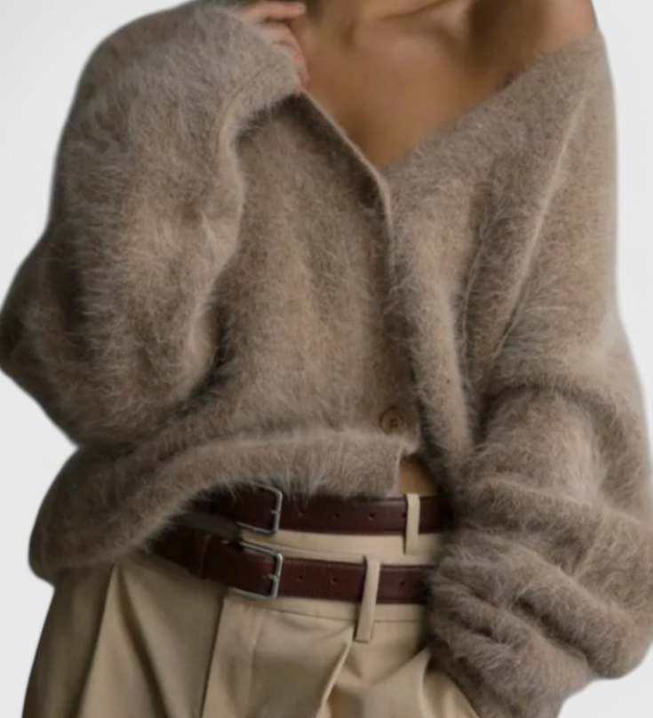 Federica | Cardigan in Mistura di Cashmere Morbido