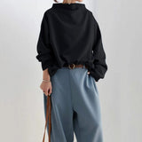Christine | Top casual con collo alto