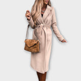 Eliza - Cappotto lungo elegante con cintura