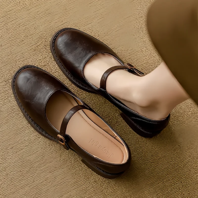 Mary Jane Classiche In Pelle