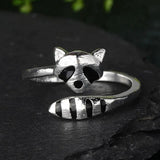 Zampina - Anello regolabile con procione in argento sterling