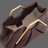 Lucia | Borsa Elegante con Manico Dorato