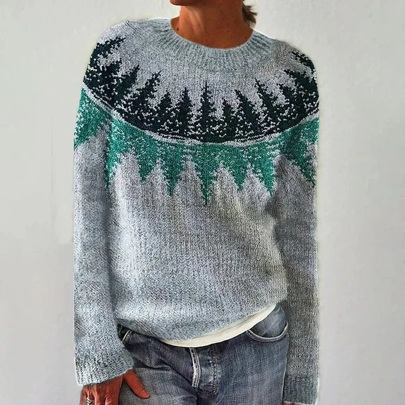 Maglione Jacquard Rétro