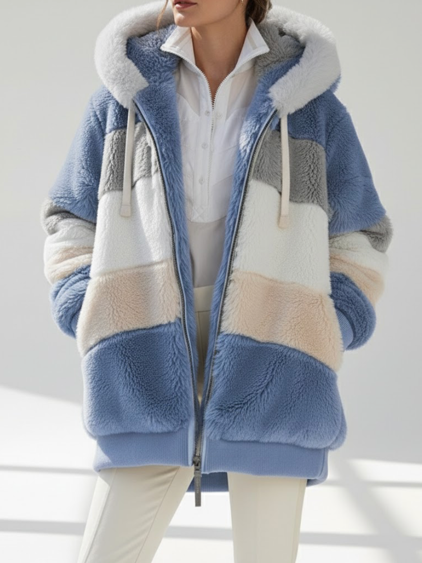 Serena - La Giacca Invernale Elegante e Calda con Cappuccio e Zip