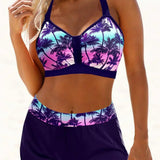 Janette | Bikini a costine a vita alta