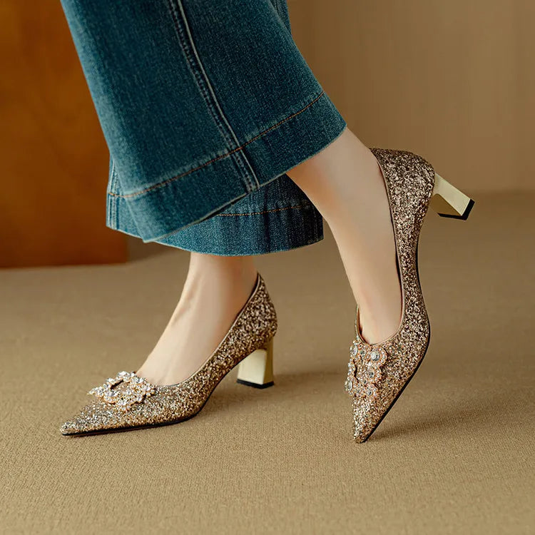 Décolleté Glitter