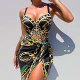Darius | Costume intero push-up con gonnellino abbinato