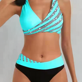 Mona | Bikini stampato in tonalità calde