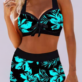 Sherrie | Costume a vita alta con stampa floreale