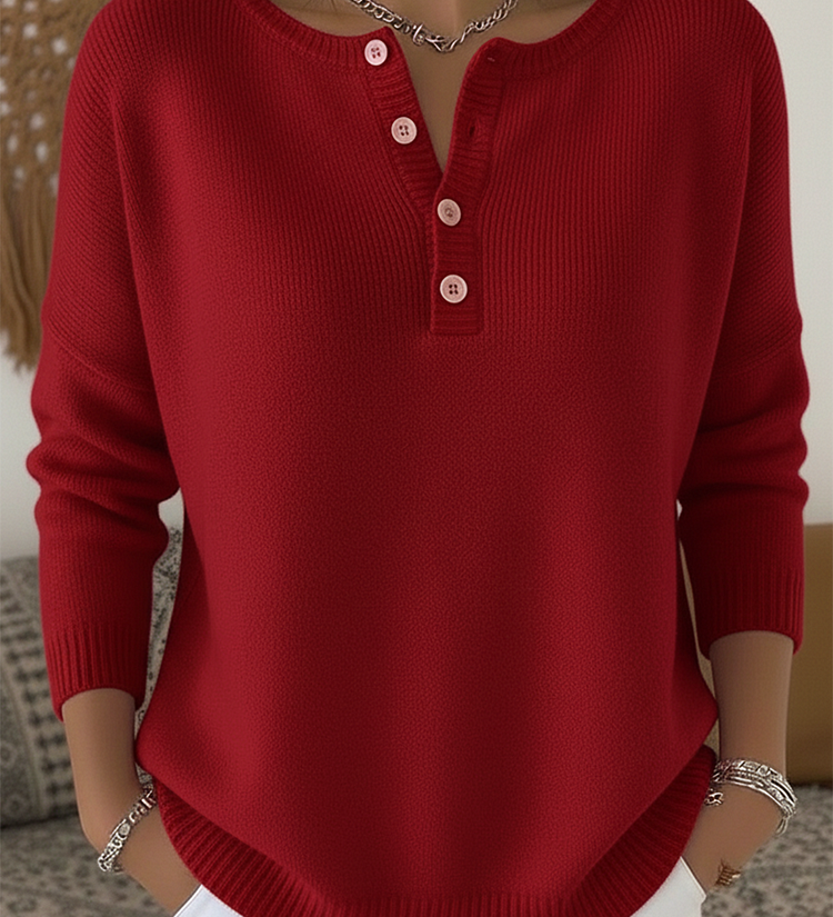 Eleonora | Maglione Button-Up Calmo