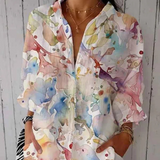 Blusa Rosa con Fiori Eleganti