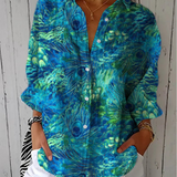 Blusa Rosa con Fiori Eleganti