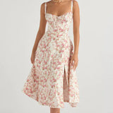 Odette - Abito estivo con gonna a tubino boho da donna