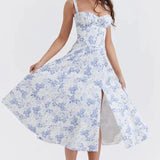 Odette - Abito estivo con gonna a tubino boho da donna