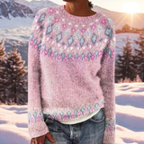 Arianna – Maglione in maglia morbida con dettaglio di spalla intrecciato tradizionale