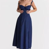 Odette - Abito estivo con gonna a tubino boho da donna