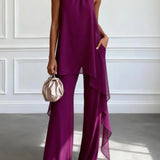 Viola | Completo Elegante Halter con Pantaloni