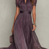 Ashley | Abito lungo in chiffon vintage