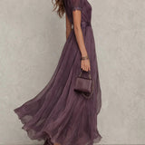 Ashley | Abito lungo in chiffon vintage