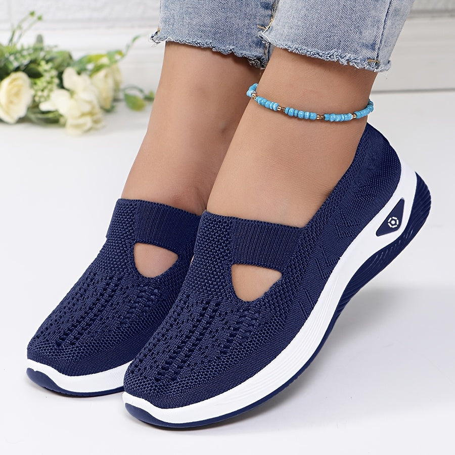Scarpe Slip-On con Dettaglio a T