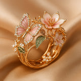 Anello Zirkonia Farfalla Natur Ljus