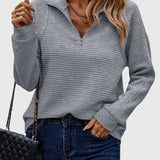 Christine | Maglione elegante con zip a metà