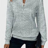 Paola | Maglione in Maglia Zip Morbido