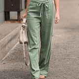 Joleen - Pantalone donna con coulisse e elastico in vita