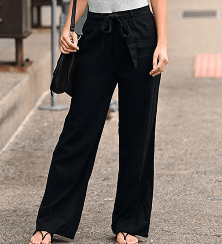 Joleen - Pantalone donna con coulisse e elastico in vita