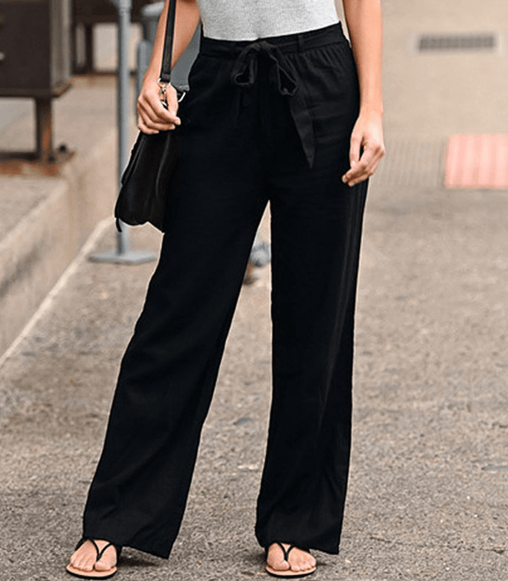 Joleen - Pantalone donna con coulisse e elastico in vita