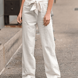 Joleen - Pantalone donna con coulisse e elastico in vita
