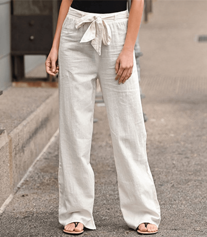 Joleen - Pantalone donna con coulisse e elastico in vita