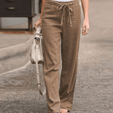 Joleen - Pantalone donna con coulisse e elastico in vita