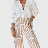 Emilia | Pantaloni Eleganti con Blusa e Cintura Inclusi