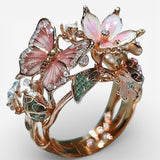 Anello Zirkonia Farfalla Natur Ljus