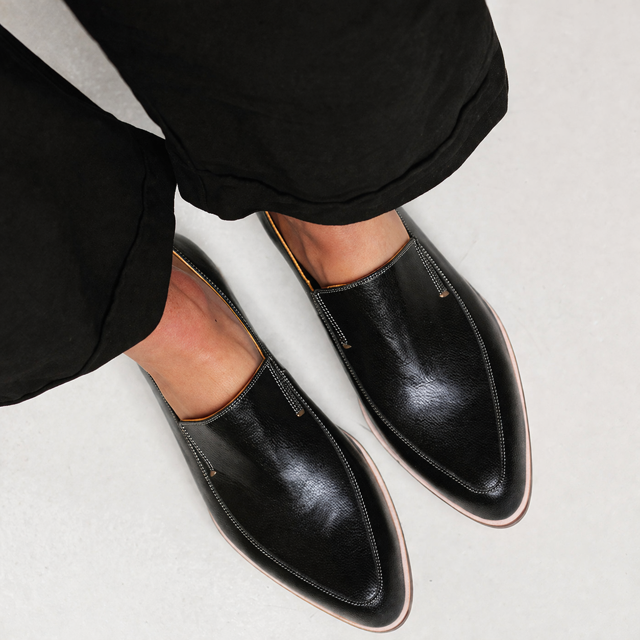 Mocassino Patchwork Nero