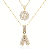 Collana iniziale in moissanite