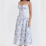Odette - Abito estivo con gonna a tubino boho da donna
