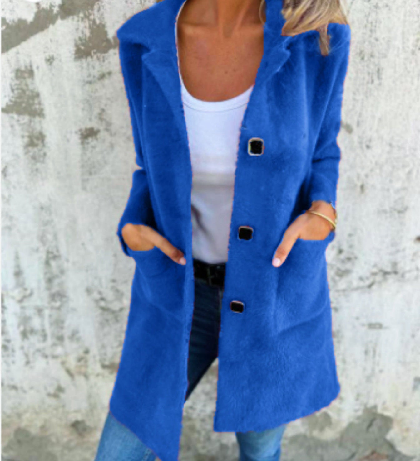 Cristina - Giacca Lunga Elegante per il Quotidiano