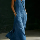 Lalie | Abito lungo in denim con bottoni